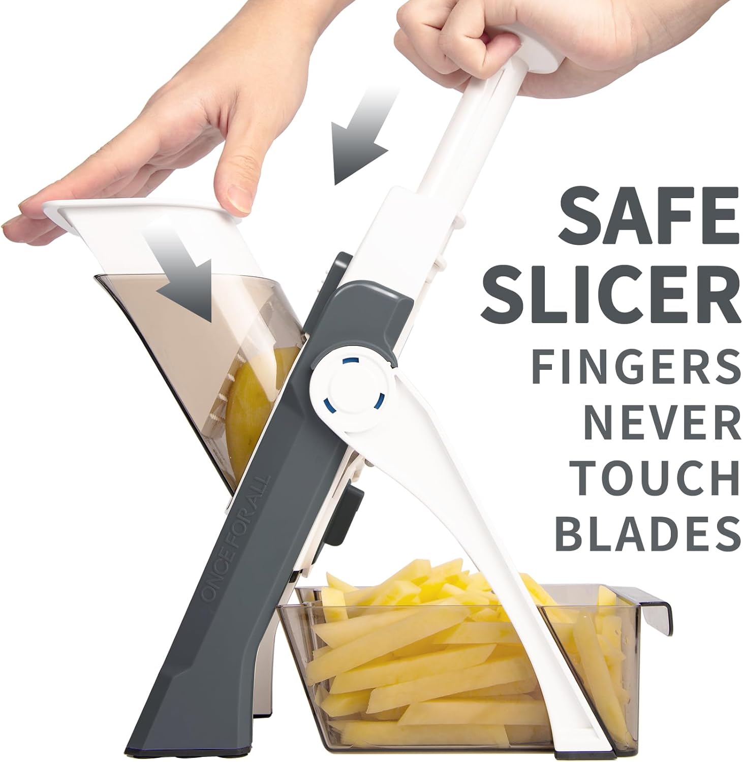 Safe Mandoline Slicer 5 in 1 🥒🍅🥕