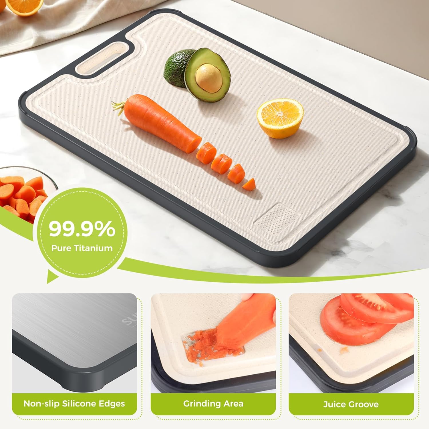 🔪 Titanium Cutting Board 💎