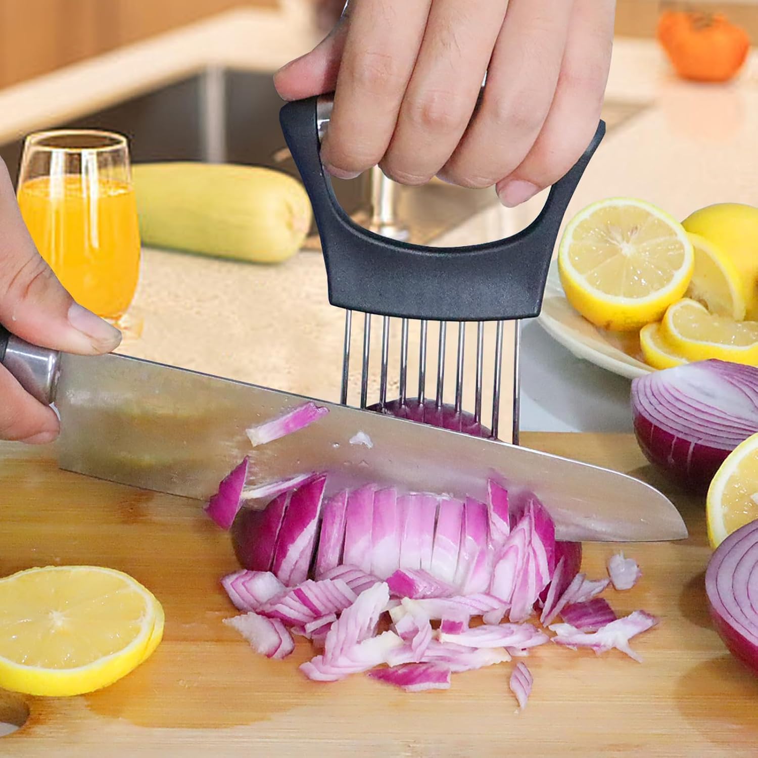 🧅🔪 Onion Holder for Slicing ✨👌