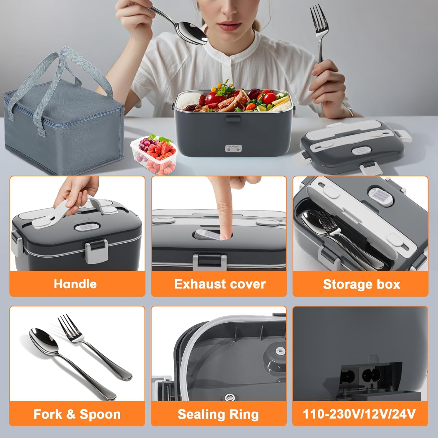 🍱🌡️ Electric Lunch Box Food Warmer