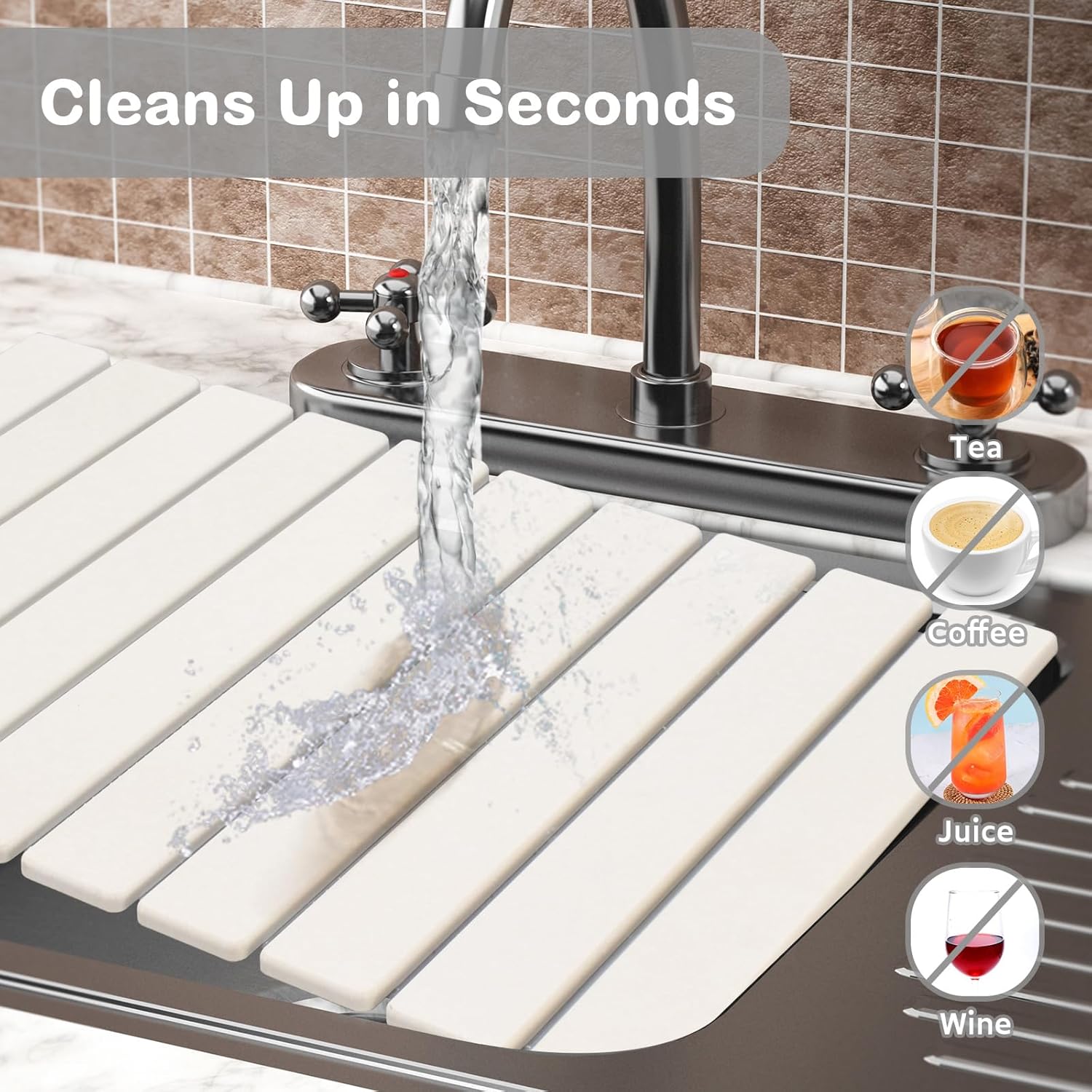 🗿💧 Large Stone Dish Drying Mats