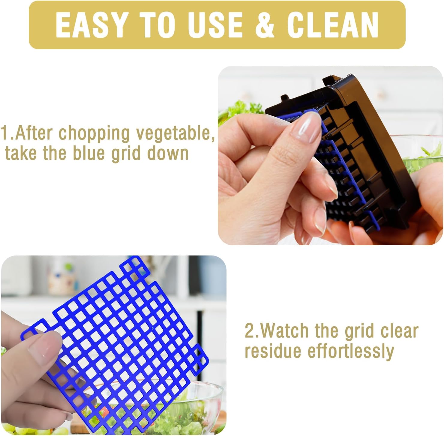 Vegetable Chopper 2-in-1 Foods 🥬🌶️🍋