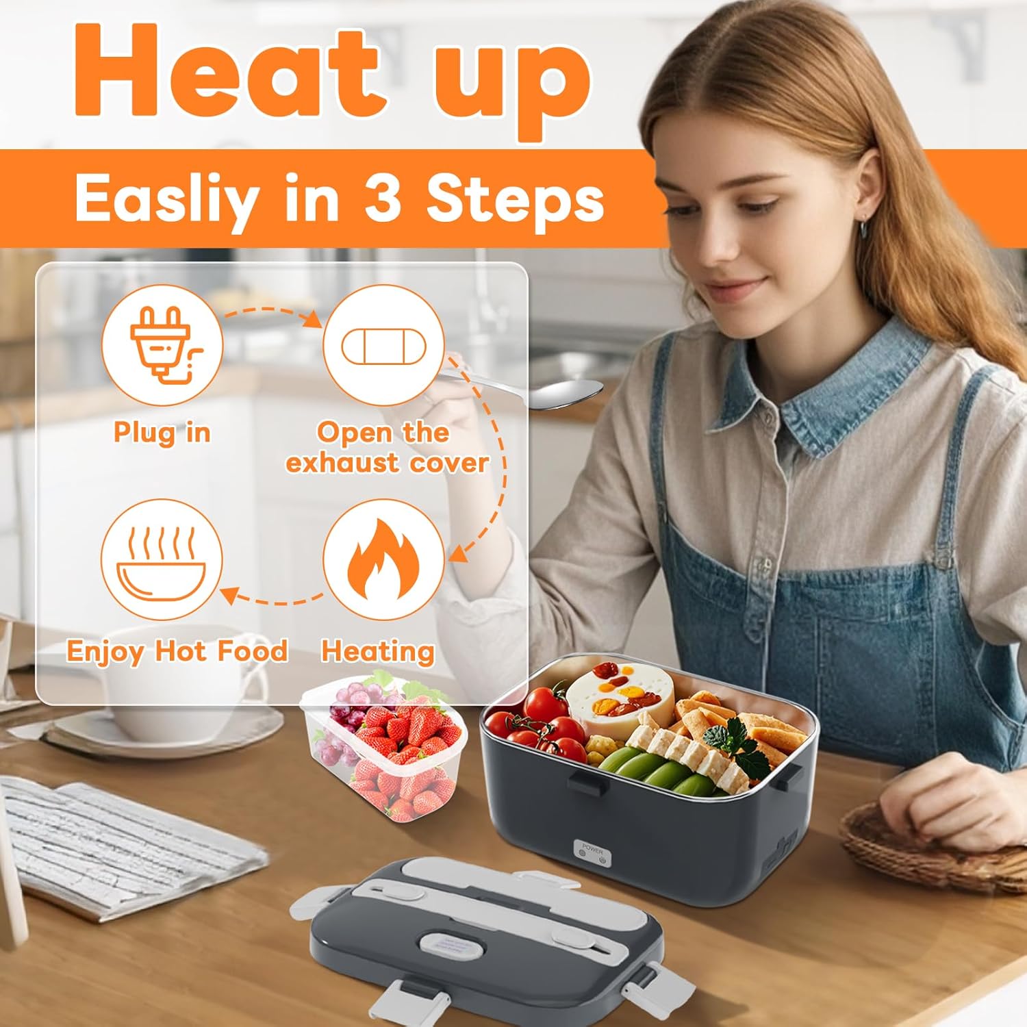 🍱🌡️ Electric Lunch Box Food Warmer