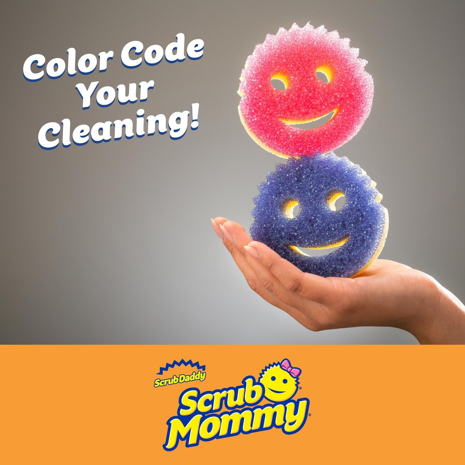 🧽✨ Scrub Daddy Scrub Mommy Sponges (3 Count) 👨‍👩‍👧‍👦💪