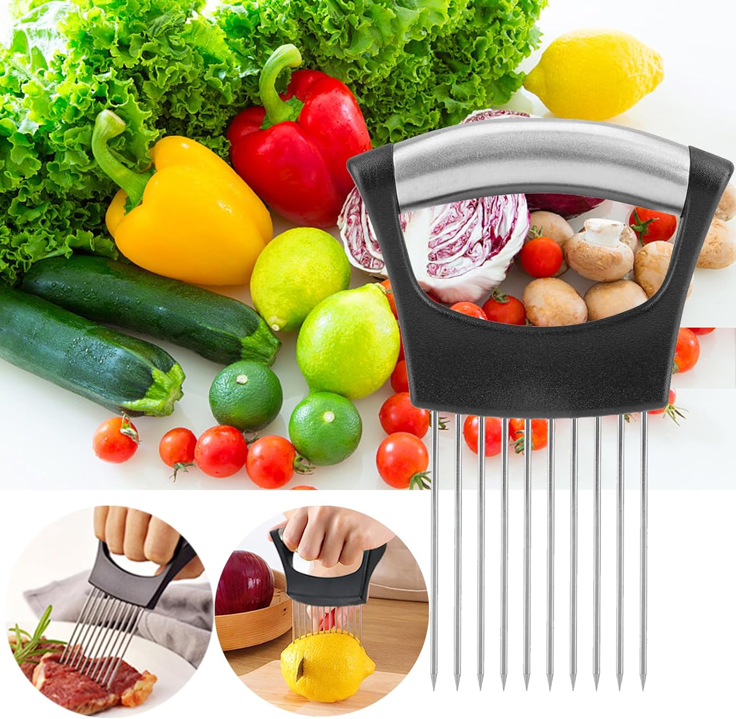 🧅🔪 Onion Holder for Slicing ✨👌
